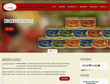 Tablet Screenshot of conservascastillo.cl